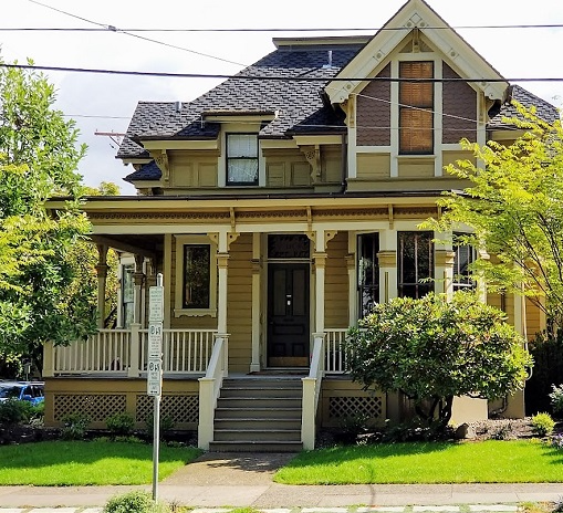 The 1887 Victorian home housing the law offices.
